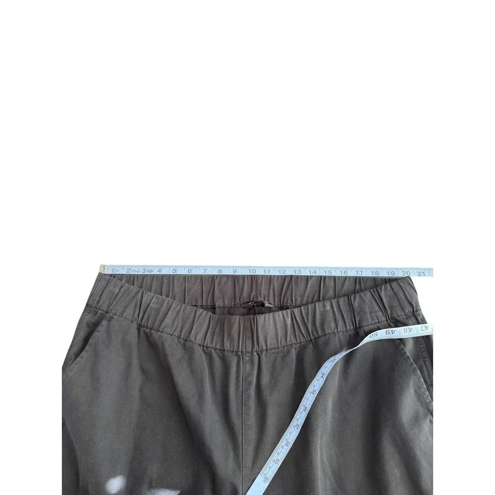 J.Crew Astrid Chino Pant Black Plus Pull On Stretch Casual Wide Leg‎ Size 2X